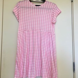 Pink gingham tunic